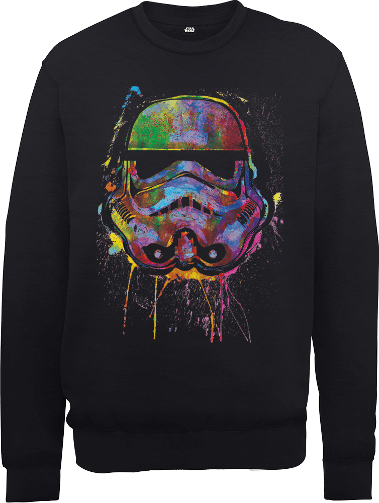 Star Wars Paint Splat Stormtrooper Sweatshirt - Shirt Clipart (754x1000), Png Download