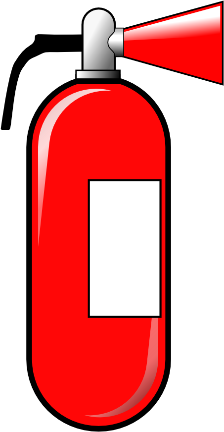 Onlinelabels Clip Art - Fire Extinguisher Clipart Blue - Png Download (705x1000), Png Download