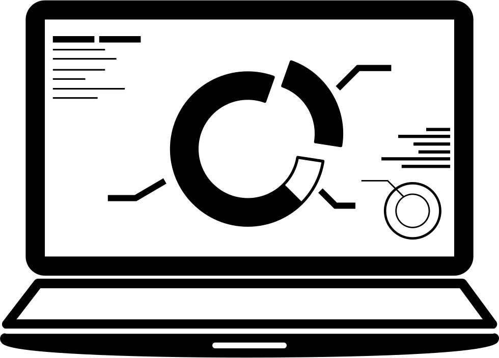 Png File Svg - Charts Screen Svg Icon Clipart (980x704), Png Download