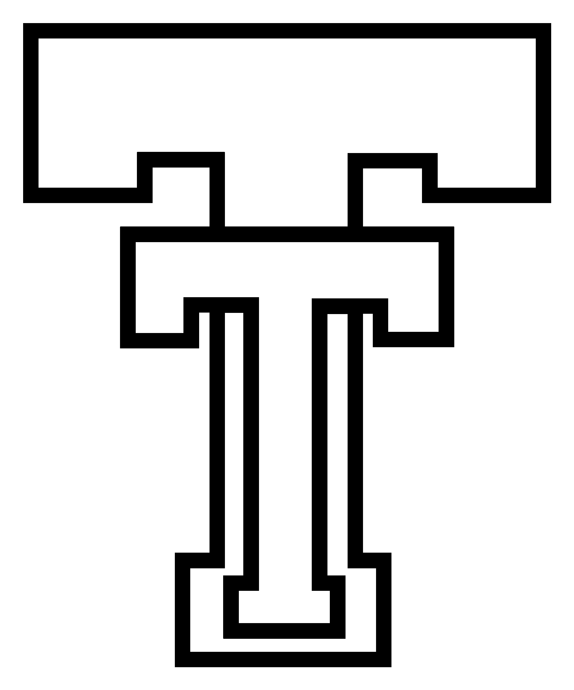 Texas Tech Red Raiders Logo Black And White - Black And White Texas Tech Logo Clipart (2400x2400), Png Download