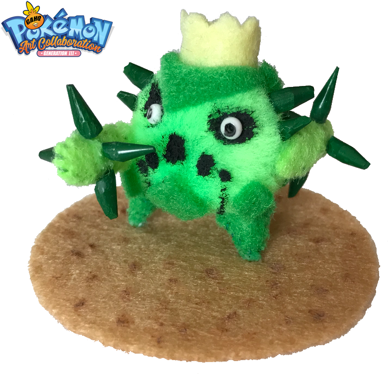 Cacnea Using Needle Arm By Luckynumber113 - Cartoon Clipart (805x784), Png Download