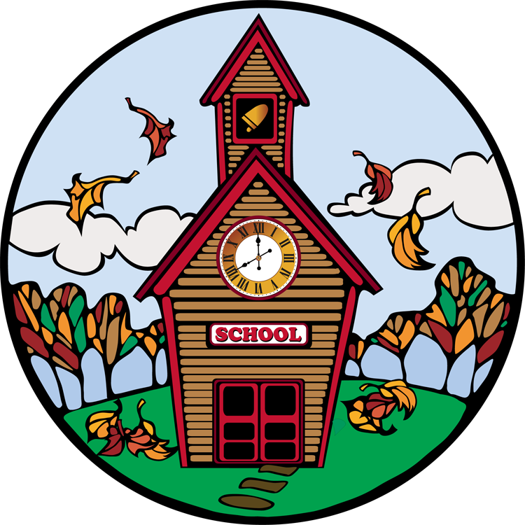 Back To School Open House Clip Art - Fall School Clipart - Png Download (750x750), Png Download