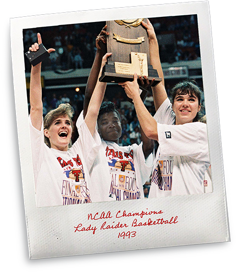 1993 Ncaa Champions-lady Raiders - 1993 Texas Tech Women's Basketball Roster Clipart (522x600), Png Download
