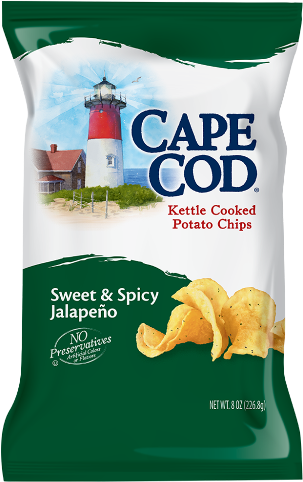 Sweet & Spicy Jalapeño - Cape Cod Jalapeno Chips Clipart (600x976), Png Download