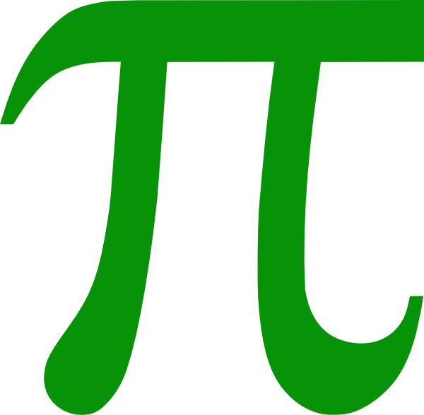 Small - Green Pi Symbol Clipart (600x588), Png Download