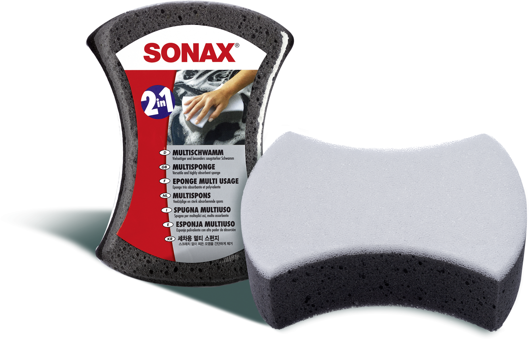Sonax Multi Sponge - Sonax Esponja Doble Cara Clipart (1919x1235), Png Download
