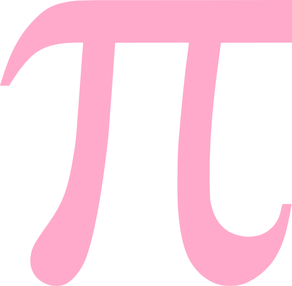 Small - Pink Pi Symbol Clipart (600x588), Png Download
