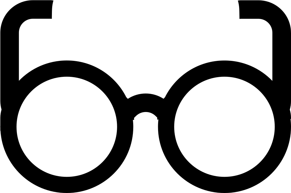 Round Glasses Png Clipart (981x653), Png Download