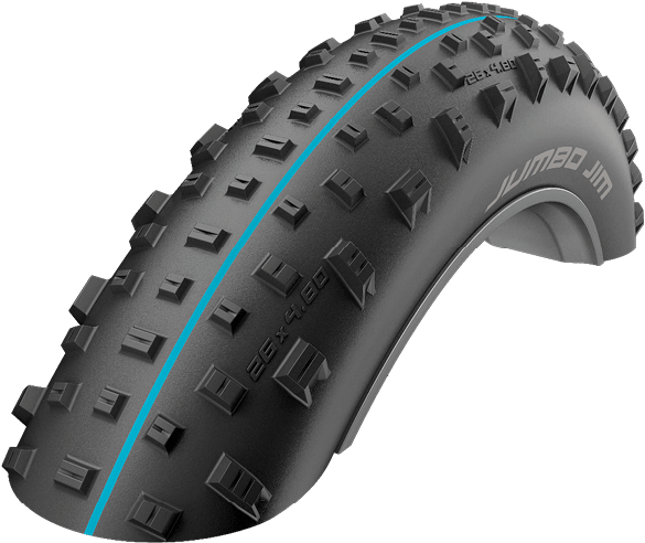 The Fat Bike Tyre - Schwalbe Jumbo Jim 26x4 0 Clipart (692x519), Png Download