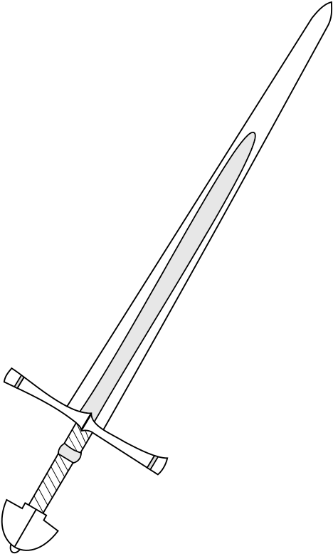 Medieval Sword Clipart - Greatsword Clipart - Png Download (566x800), Png Download