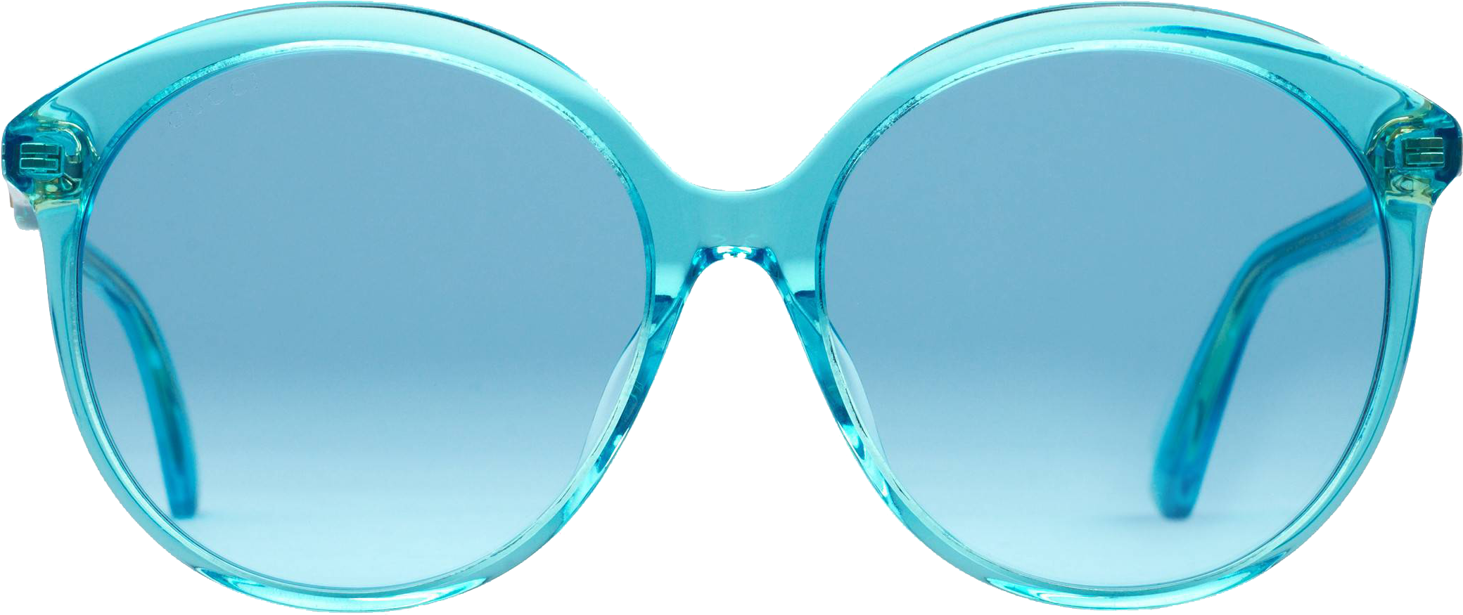 Specialized Fit Round-frame Acetate Sunglasses - Reflection Clipart (2080x875), Png Download
