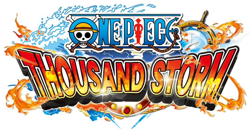 One Piece Thousand Storm - One Piece Thousand Storm Logo Clipart (1000x448), Png Download