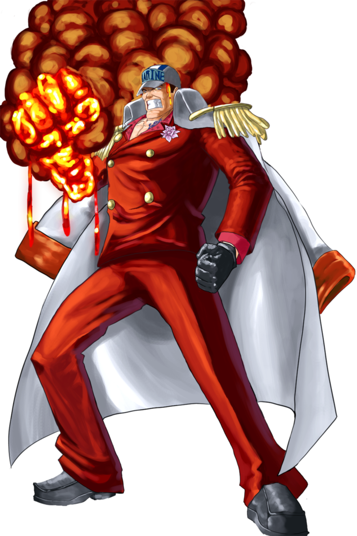 Strongest One Piece Villain - One Piece Akainu Vs Kaido Clipart (730x1095), Png Download