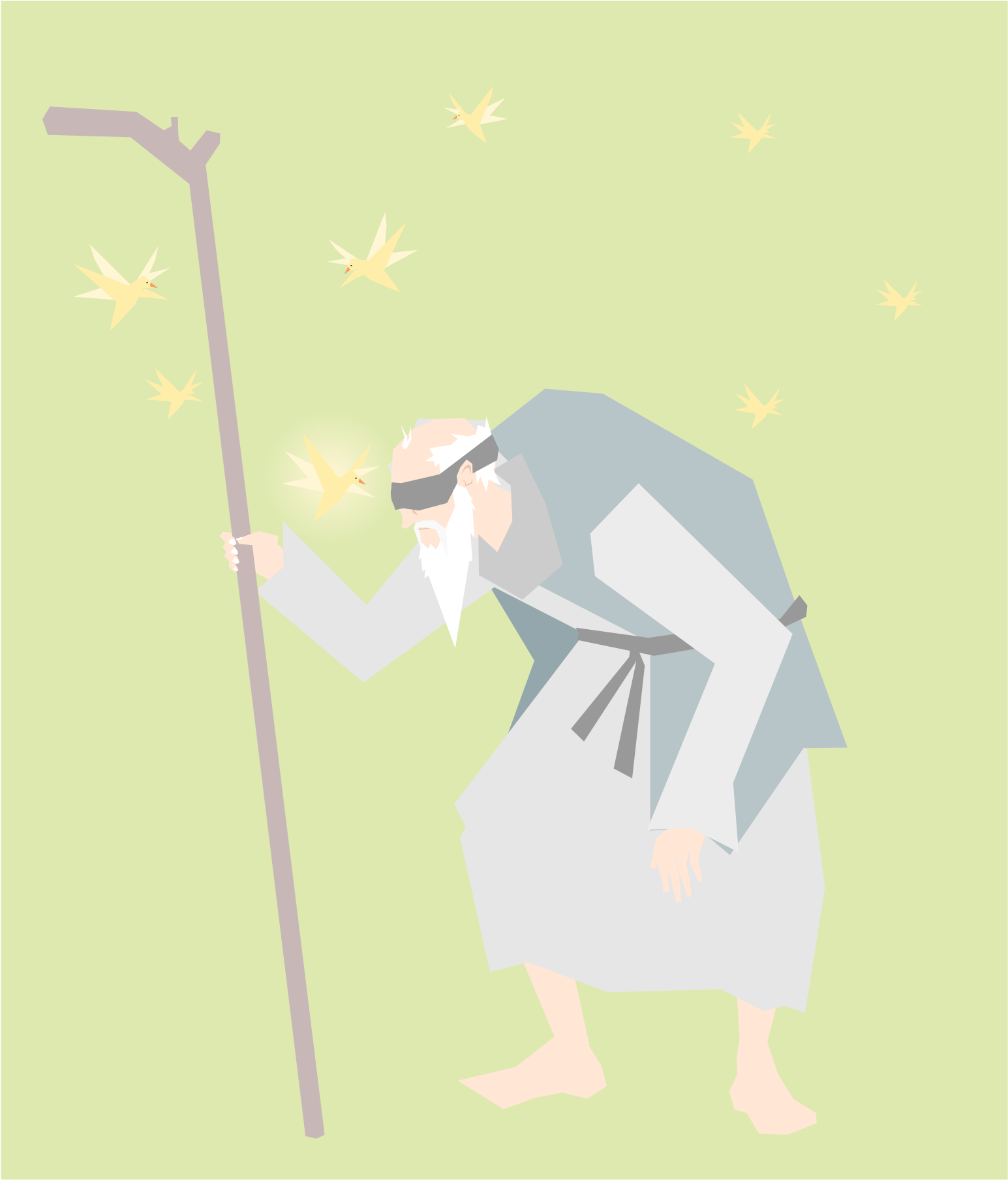 This Free Icons Png Design Of Old Man, Prophet Of Old Clipart (1697x2400), Png Download