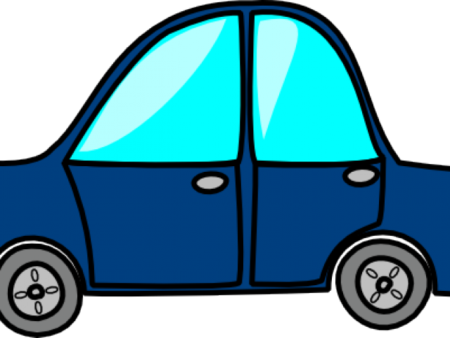 Blue Car Clipart Topview - Animated Car Gif Png Transparent Png (640x480), Png Download