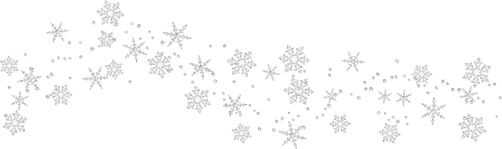 Snow Flakes Snowflakes - Snow Falling Png Transparent Clipart (1600x476), Png Download