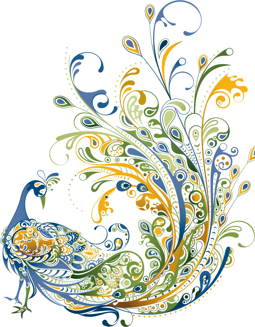 Google Search Splendor Pinterest - Creative Peacock Art Clipart (870x1115), Png Download