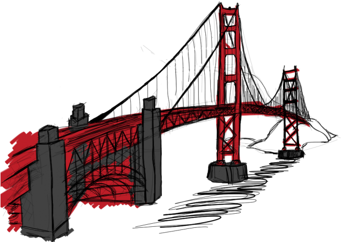 Golden Gate Bridge Png Clipart (700x525), Png Download