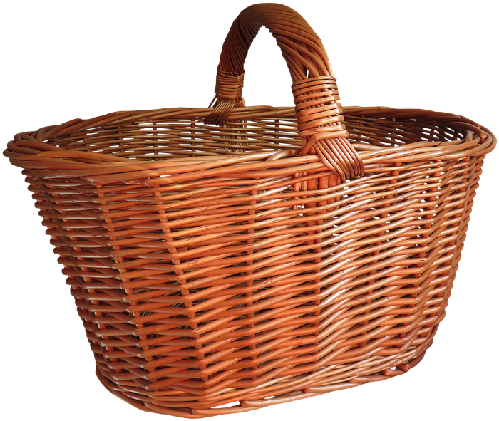 Basket, Shopping Basket, Png, Isolated, Shopping, Weave - Transparent Background Basket Clipart (960x670), Png Download