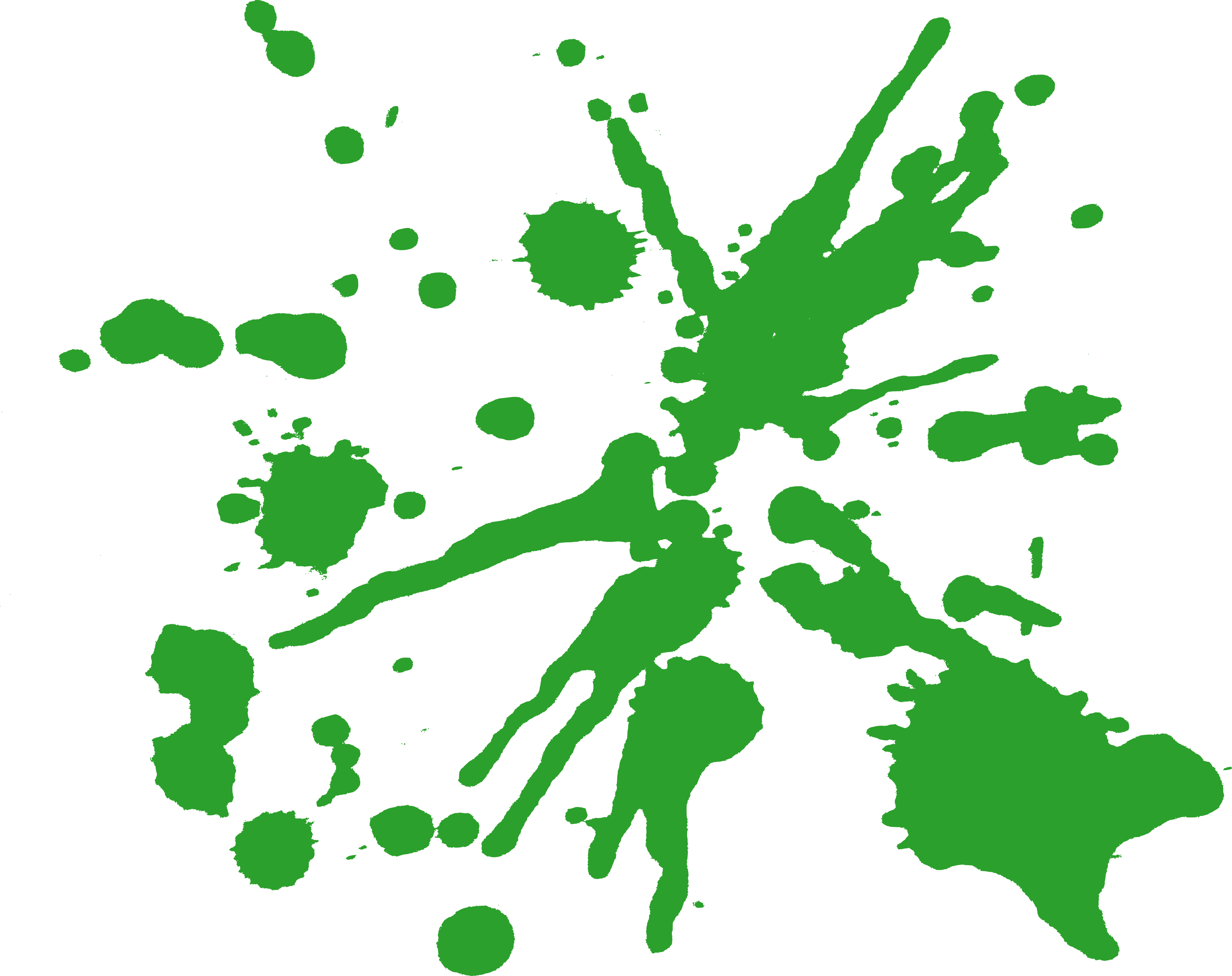 Splatter Transparent Background - Green Paint Splatter Spray Paint Clipart (3636x2880), Png Download
