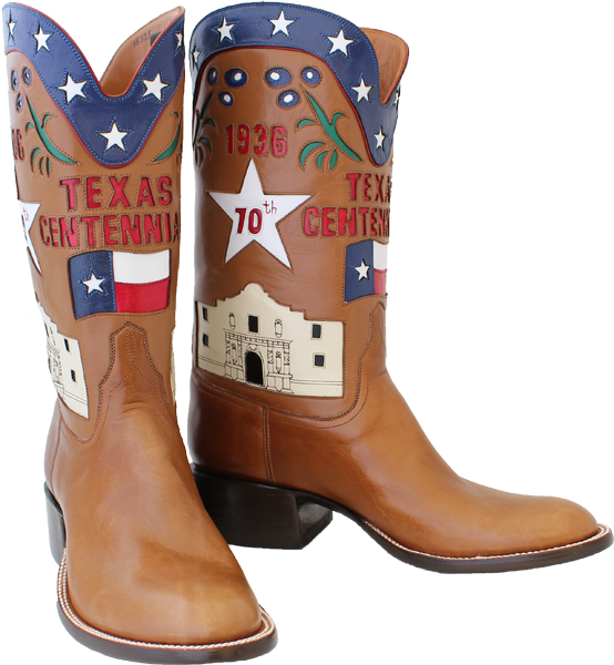 1936 State Fair Commemorative Boot - State Fair Of Texas Boots Clipart (554x600), Png Download