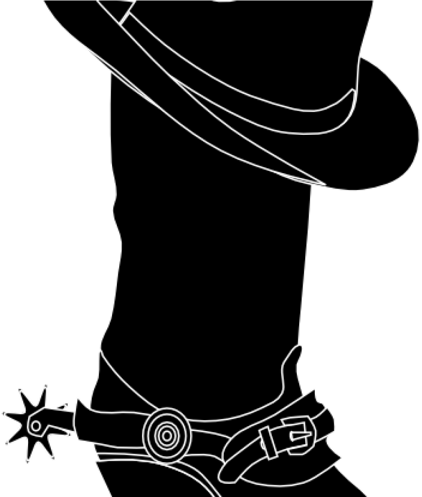 Cowboy Boots Clipart Free Cowboy Cowgirl Silhouette - Clip Art - Png Download (1024x1024), Png Download