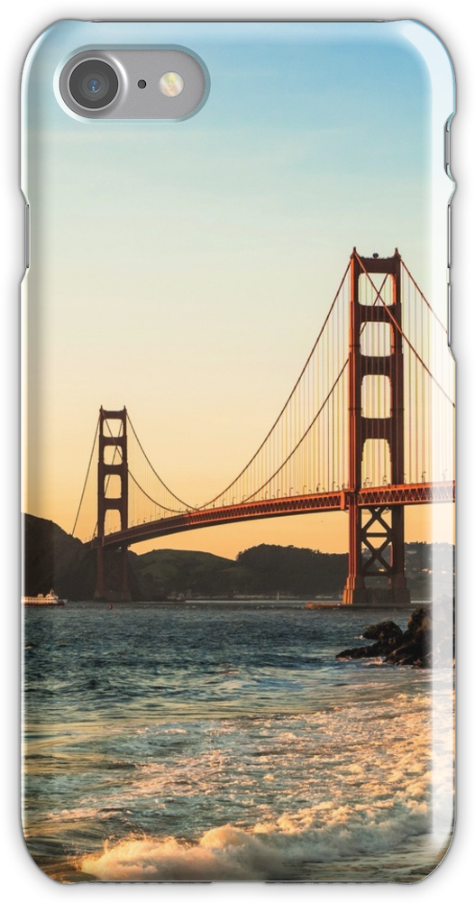 Golden Gate Bridge, San Francisco Iphone 7 Snap Case - San Francisco Clipart (750x1000), Png Download