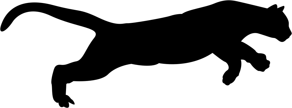 Puma Logo Clipart Svg - Puma Silhouette - Png Download (982x364), Png Download
