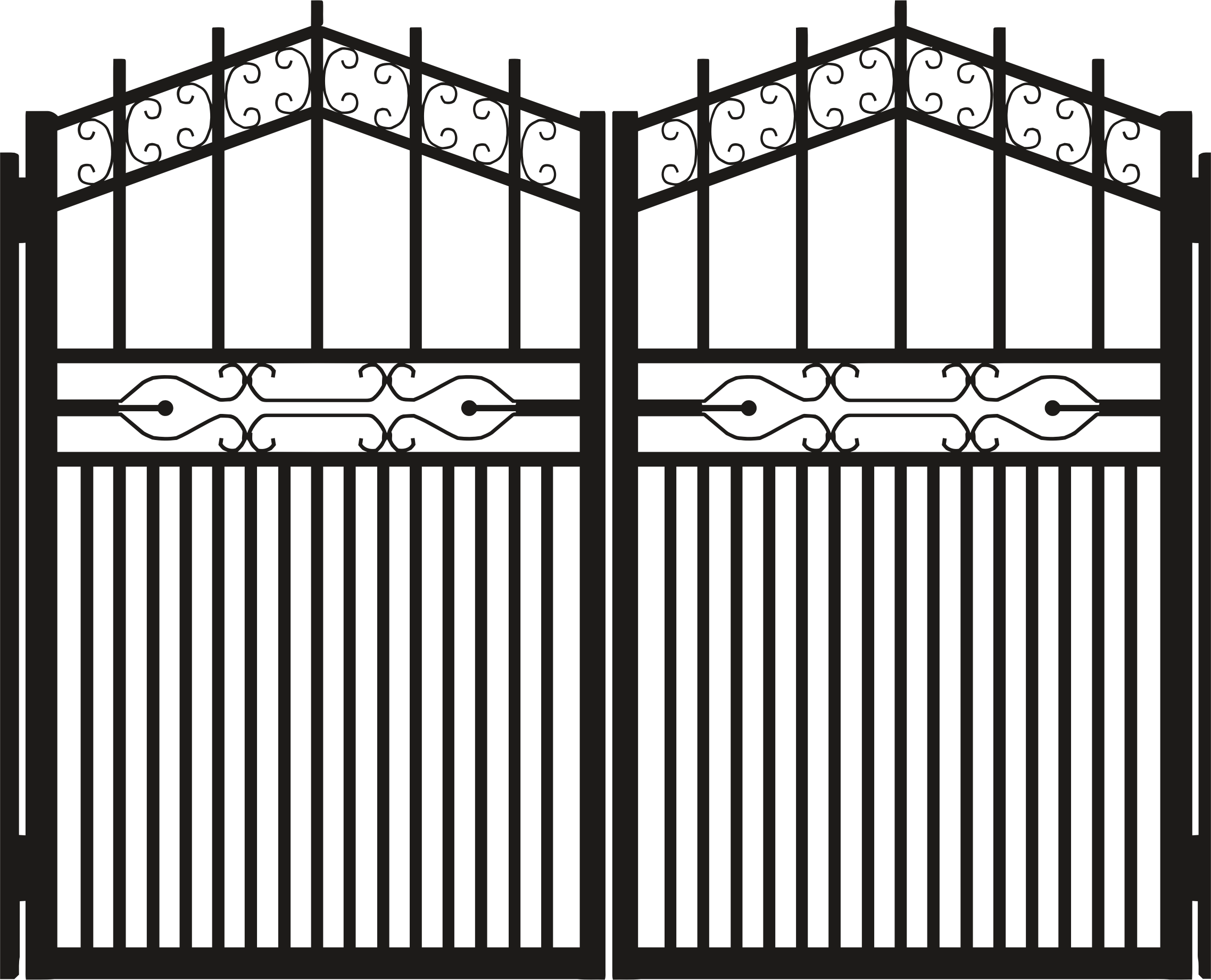 Golden Gate Clipart Metal Bridge - Gate Png Transparent Png (2276x1842), Png Download