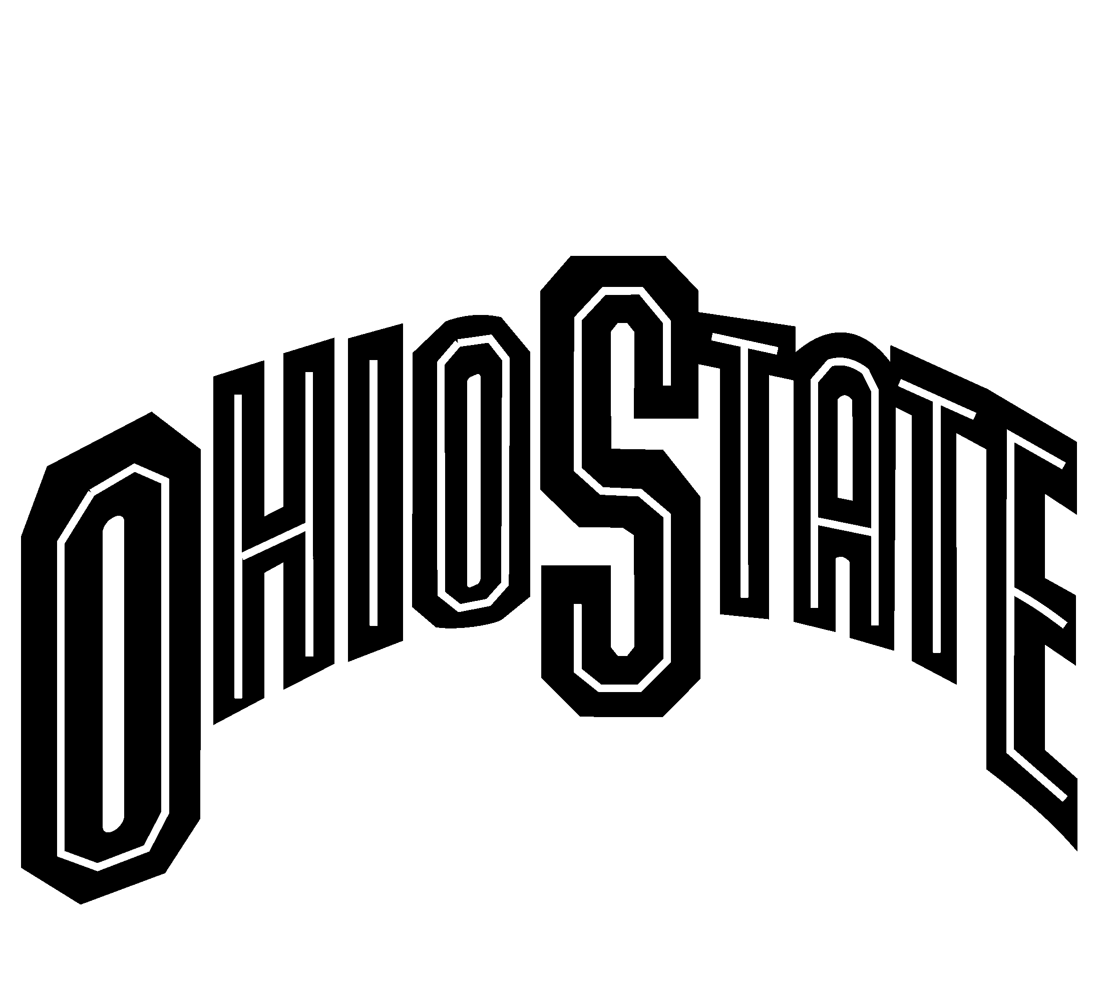 Ohio State Buckeyes Logo Black And White - Ohio State Logo Clipart (2400x2400), Png Download