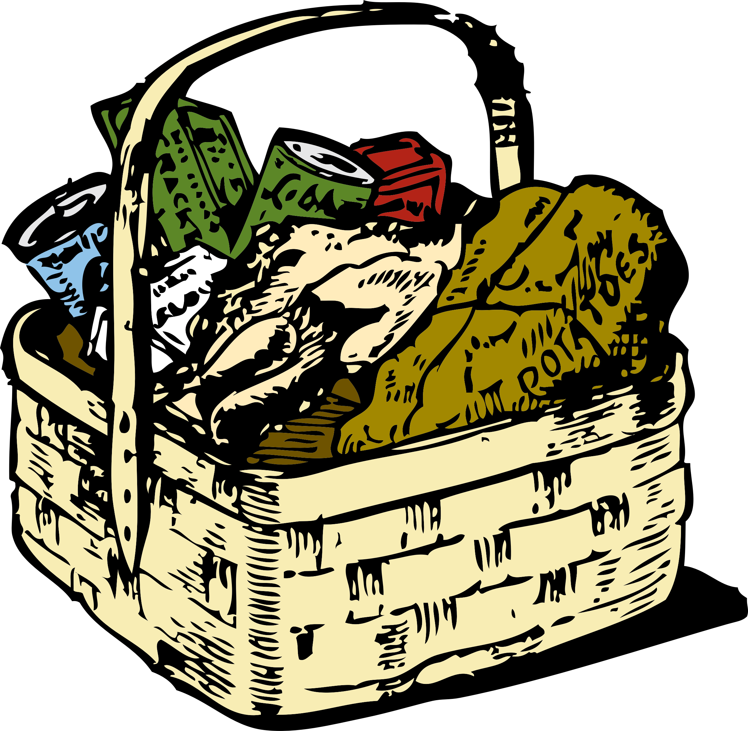 This Free Icons Png Design Of Food Basket Clipart (2400x2346), Png Download