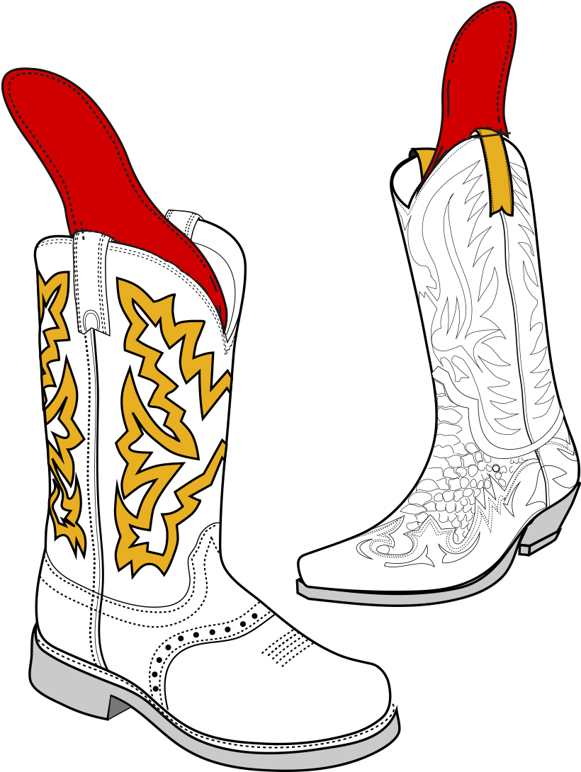 Cowboy Boot , Png Download - Cowboy Boot Clipart (820x1090), Png Download