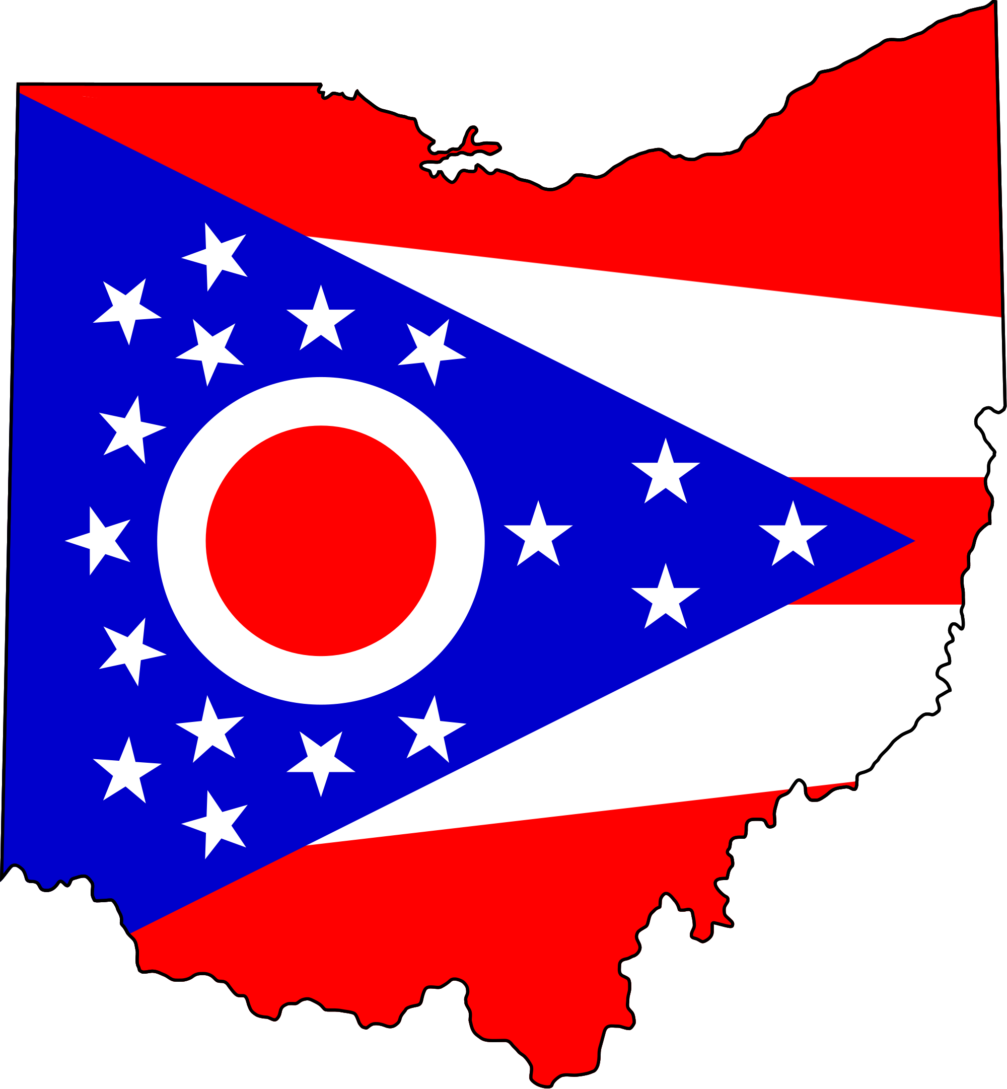 Ohio State Clip Art Ohio State Flag Map Png Download Large Size Png Image Pikpng