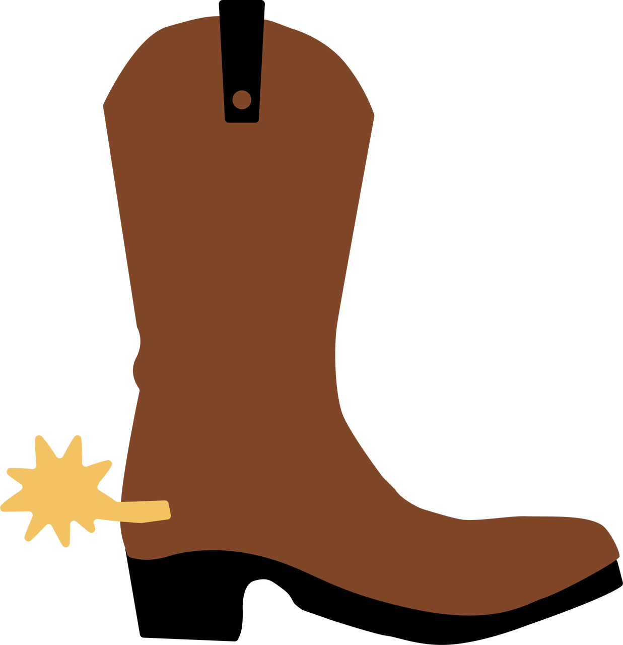 1237 X 1280 8 - Cowboy Boots Printable Brown Clipart (1237x1280), Png Download