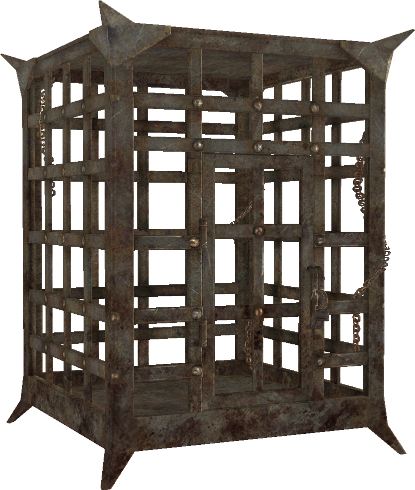 Crime And Jail - Skyrim Jail Cell Clipart (874x1047), Png Download