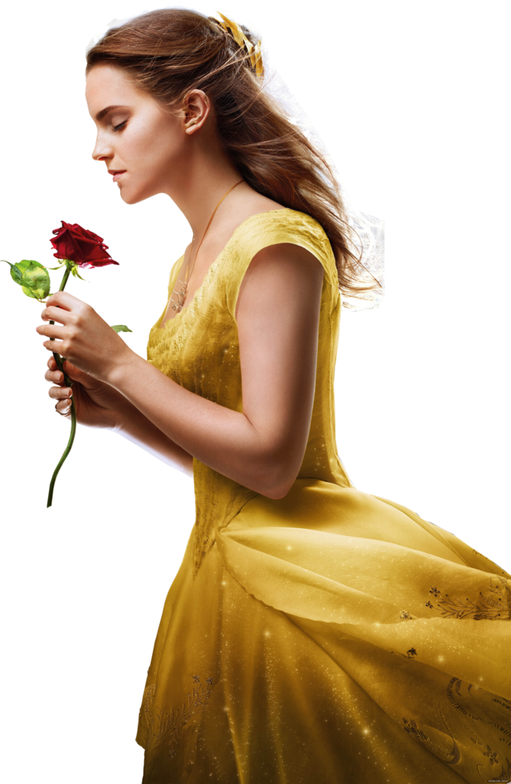 Emma Watson Png - Emma Watson Drawing Beauty And The Beast Clipart (722x1107), Png Download