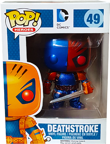 Deathstroke Us Exclusive Pop Vinyl Figure - Funko Clipart (600x600), Png Download
