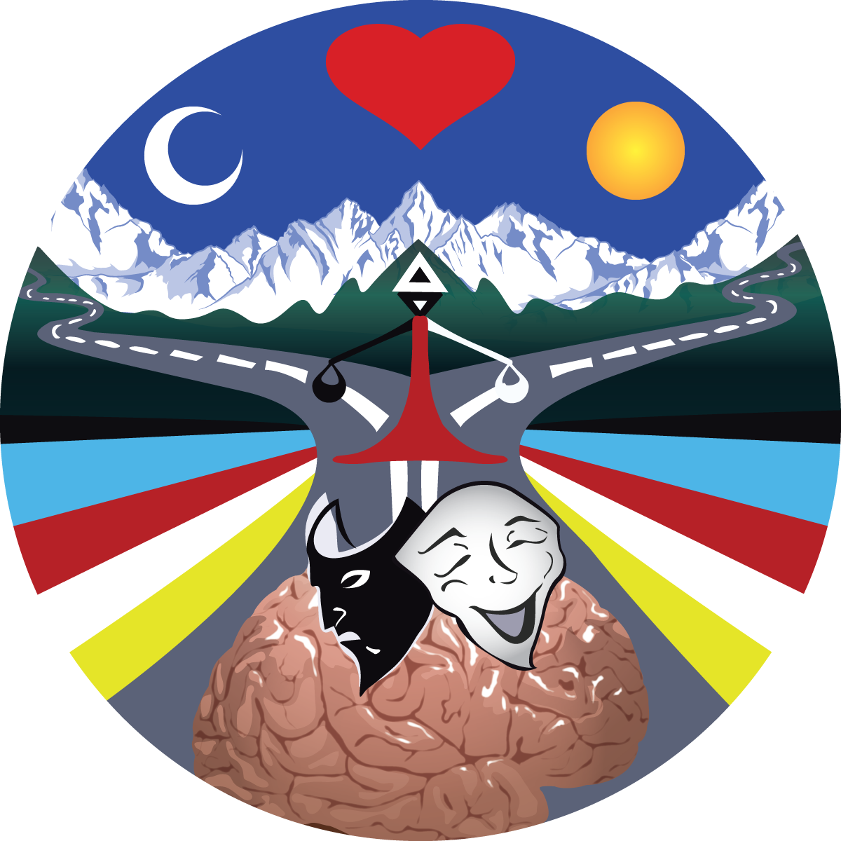 Yoga Psychology - Illustration Clipart (1200x1200), Png Download