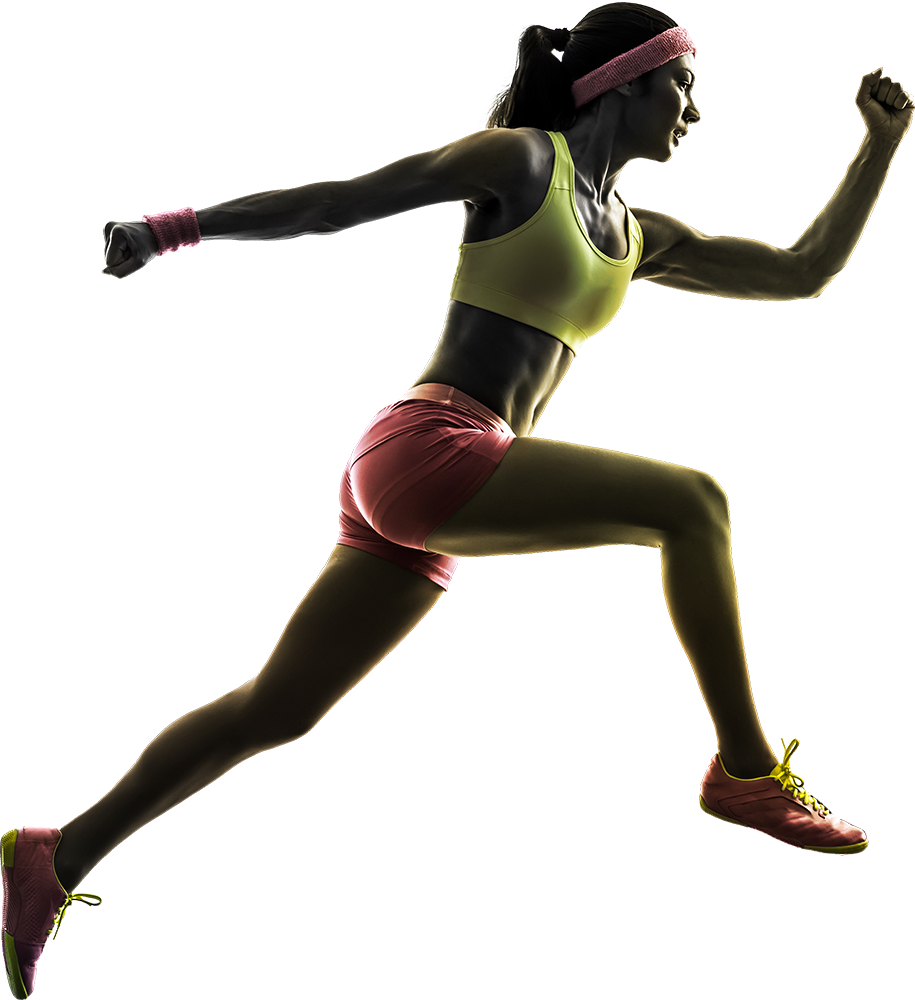 Download Running Women - Woman Silhouette Running Png Clipart Png Download - PikPng