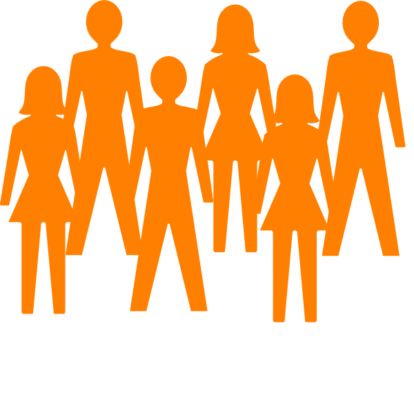 Graphic Library Download Group Of People Running Clipart - Stick Figure Group Of People - Png Download (600x576), Png Download