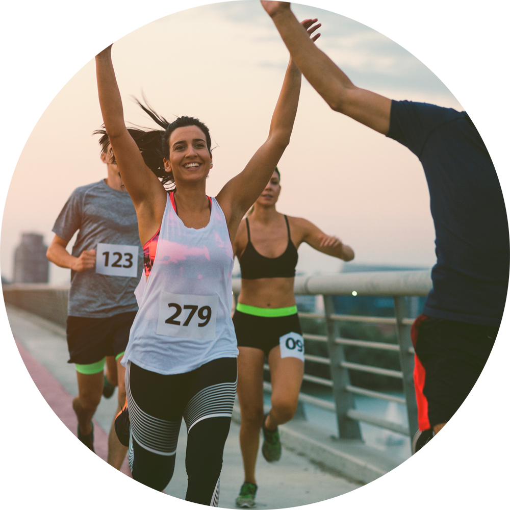 Marathon Exercise Clipart (1000x1000), Png Download