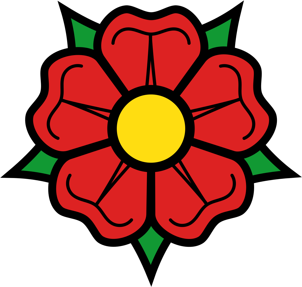 Rose - Heraldry Rose Clipart (1200x1150), Png Download