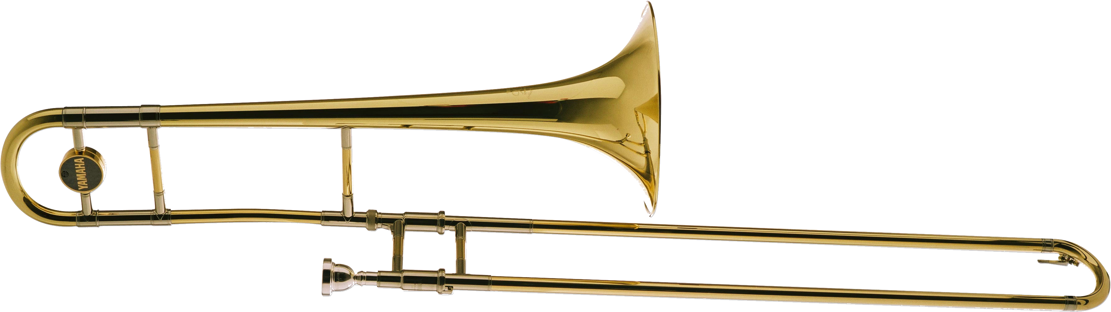 Trombone Png - Trombon Yamaha Ysl 882 Clipart (3657x1116), Png Download