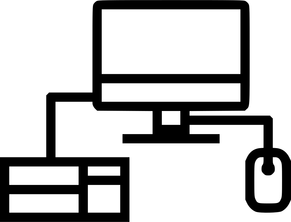 Laptop Computer Lab Study Mouse Click Keyboard Type - Computer Lab Icon Png Clipart (980x748), Png Download