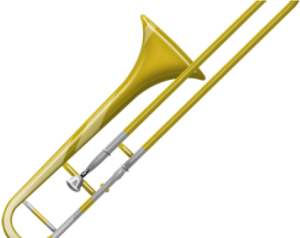 Trombone Png Transparent Images - Cartoon Trombone Clipart (640x480), Png Download