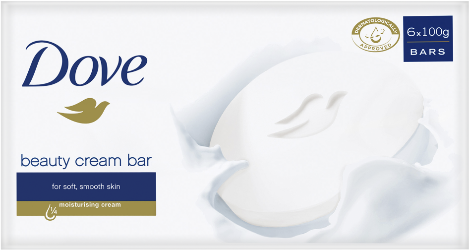 Dove Beauty Cream Bar 6 Clipart (985x985), Png Download