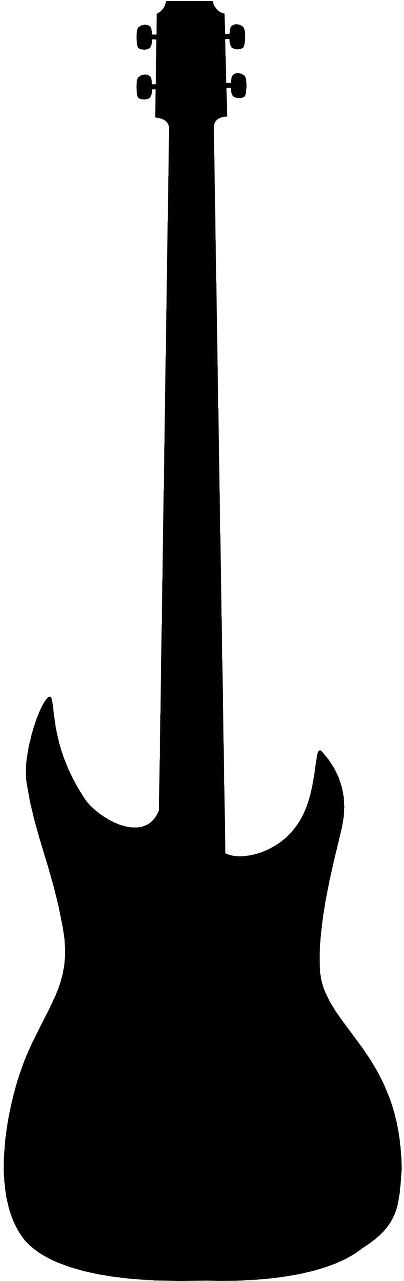 Hofner Violin Bass Silhouette Clipart (640x1280), Png Download