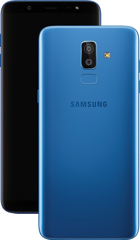 Specifications Of Samsung J8 - Samsung Galaxy J8 Blue Clipart (450x771), Png Download