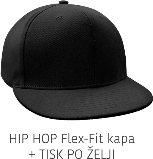 Hip Hop Flex-fit Cap - Hip Hop Black Cap Png Clipart (600x600), Png Download