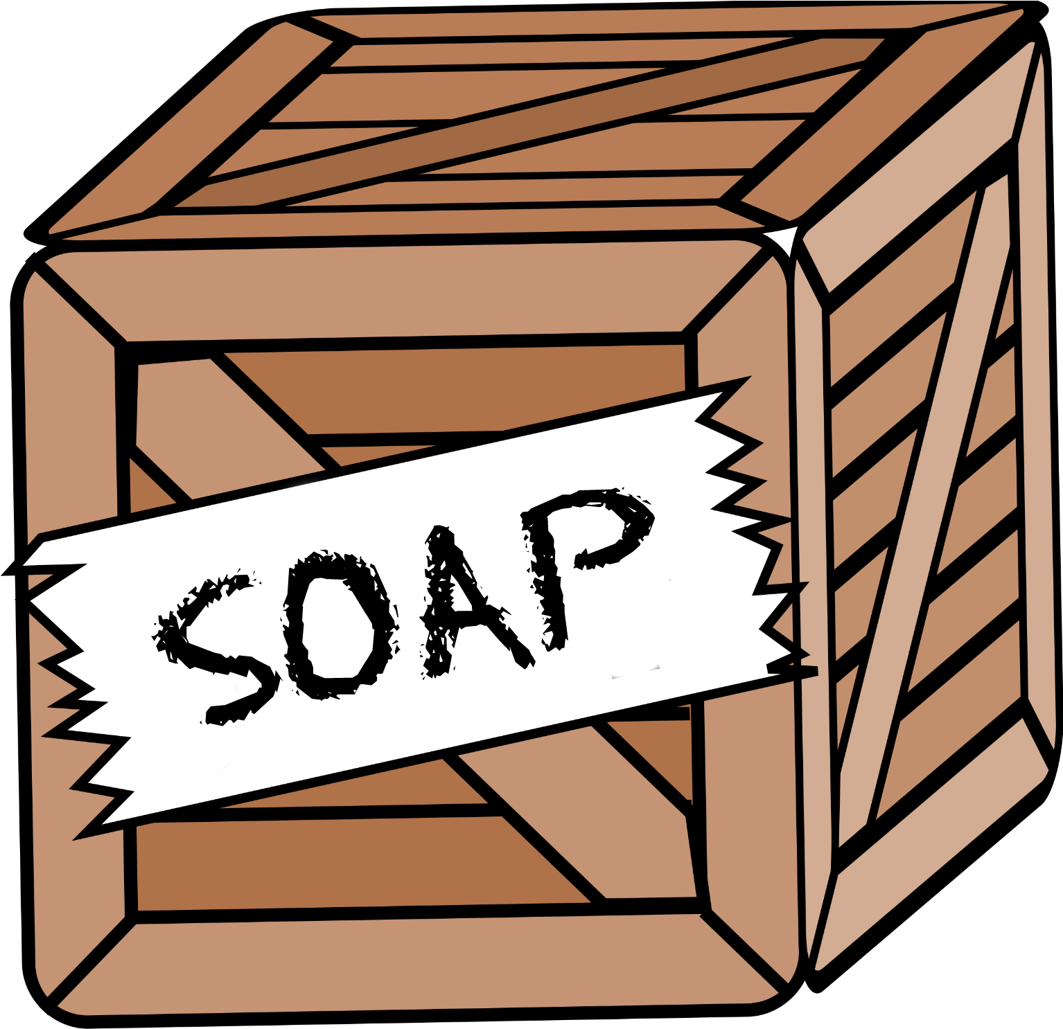 Are You Ready For Me On A Soap Box - Crate Clipart - Png Download (1750x1657), Png Download